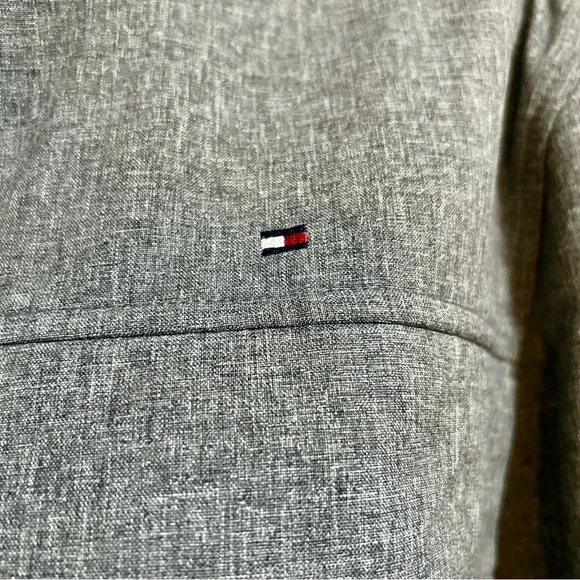 Tommy Hilfiger Men’s XL Gray Winter Jacket Water Resistant Full Zip Pockets - Picture 5 of 12